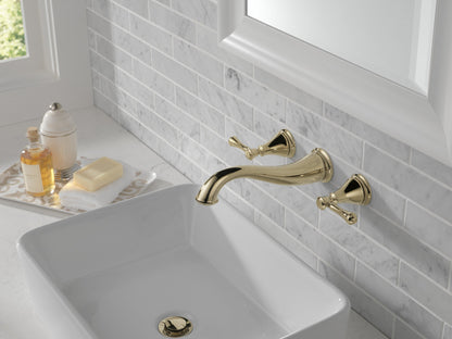 Delta Cassidy T3597LF Two Handle Wall Mount Bathroom Faucet Trim