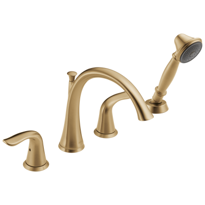 Delta Lahara T4738 Roman Tub with Handshower Trim