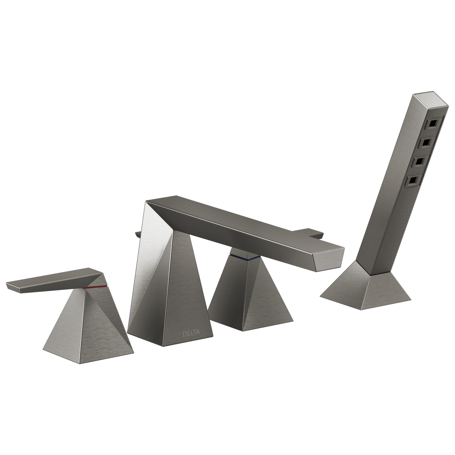 Delta Trillian T4743 Two-Handle Roman Tub Trim with Hand Shower
