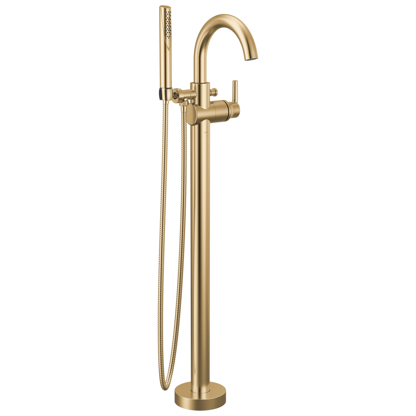 Delta Trinsic T4759 Single Handle Floor Mount Tub Filler Trim with Hand Shower