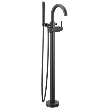 Delta Trinsic T4759 Single Handle Floor Mount Tub Filler Trim with Hand Shower