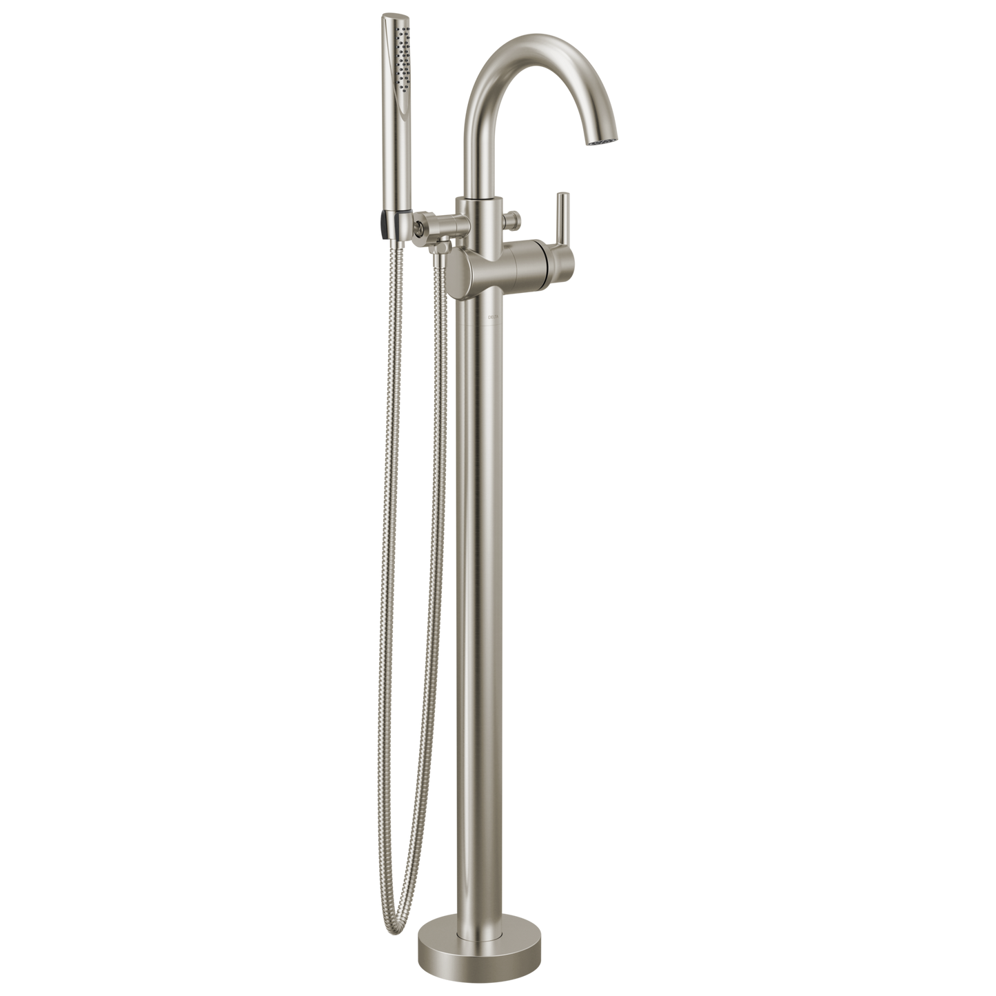 Delta Trinsic T4759 Single Handle Floor Mount Tub Filler Trim with Hand Shower
