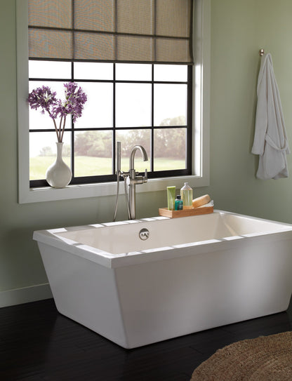 Delta Trinsic T4759 Single Handle Floor Mount Tub Filler Trim with Hand Shower