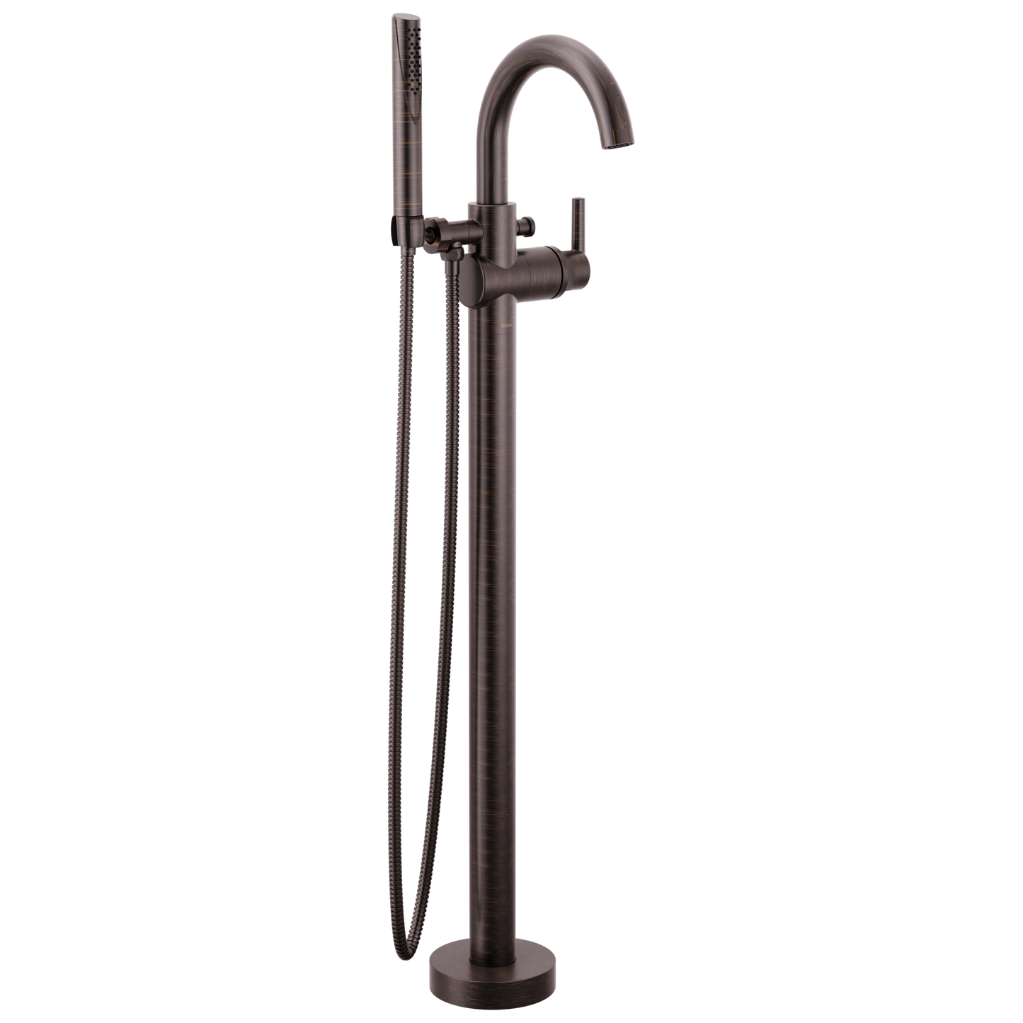 Delta Trinsic T4759 Single Handle Floor Mount Tub Filler Trim with Hand Shower