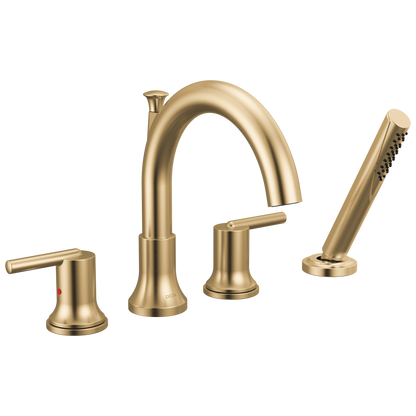 Delta Trinsic T4759 Roman Tub with Hand Shower Trim