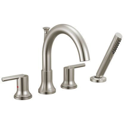 Delta Trinsic T4759 Roman Tub with Hand Shower Trim
