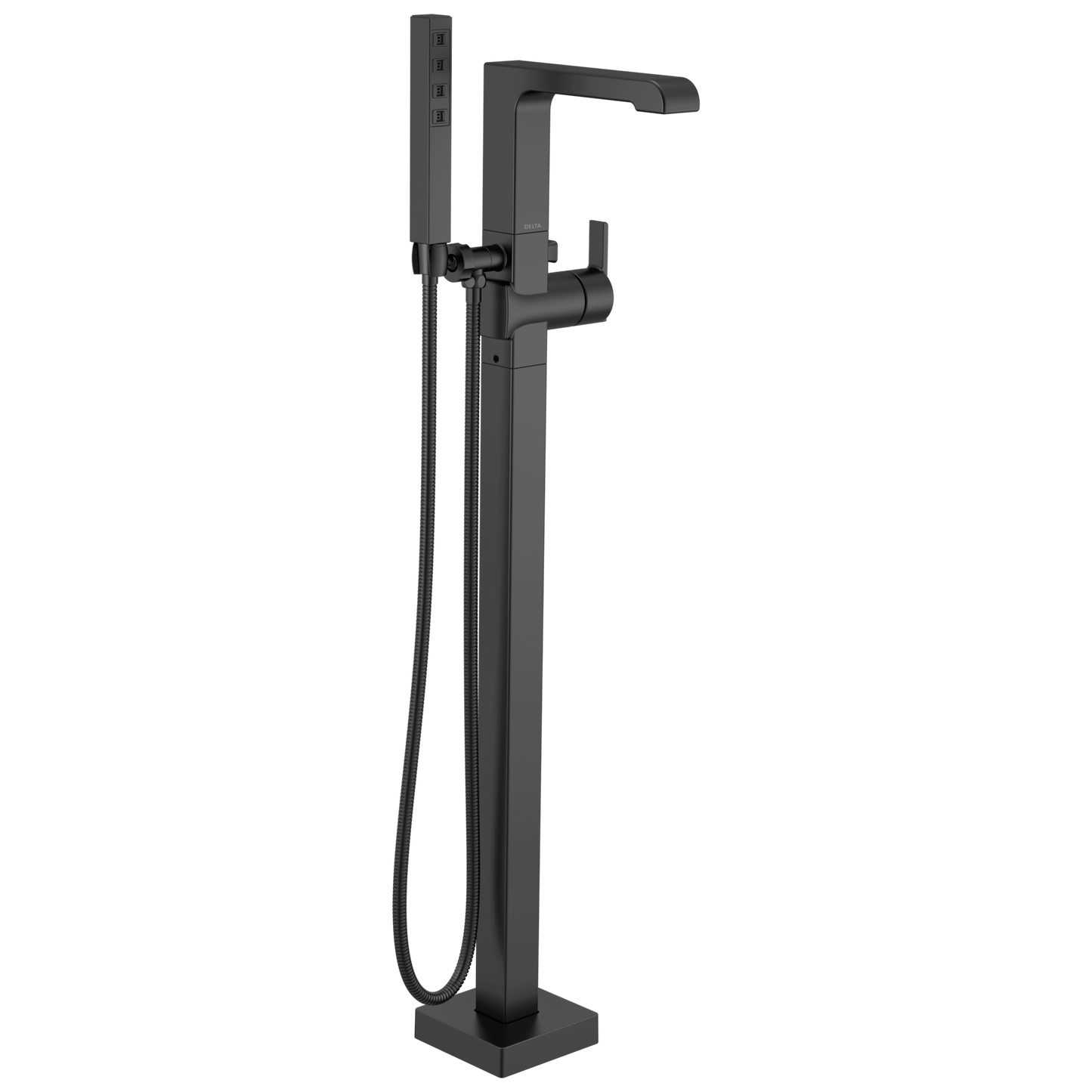 Delta Ara T4767 Single Handle Floor Mount Tub Filler Trim with Hand Shower