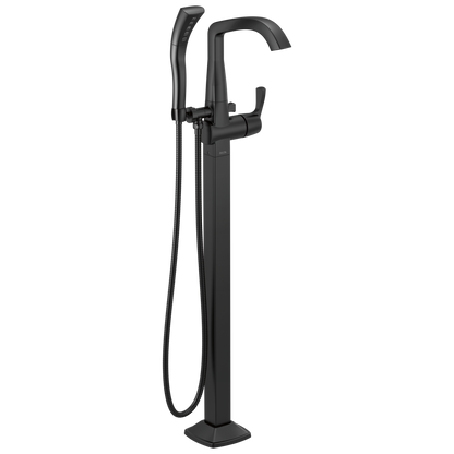 Delta Stryke T4776 Single Handle Floor Mount Tub Filler Trim