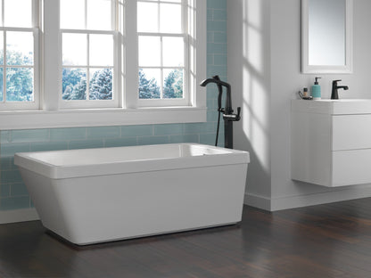 Delta Stryke T4776 Single Handle Floor Mount Tub Filler Trim