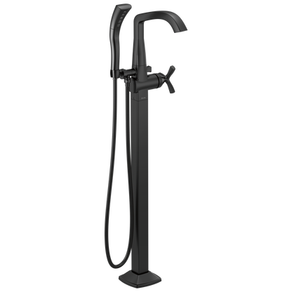 Delta Stryke T47766 Single Handle Floor Mount Tub Filler Trim