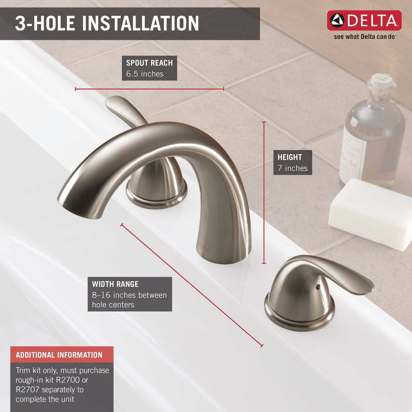 Delta Classic T5722 Garden Tub Trim