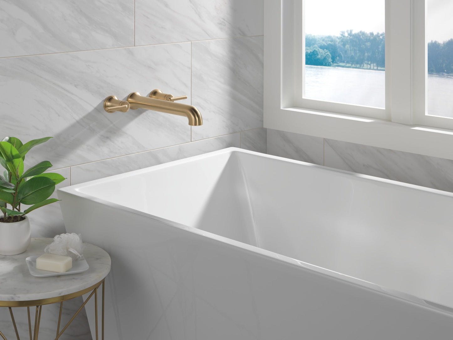Delta Trinsic T5759 Wall Mounted Tub Filler