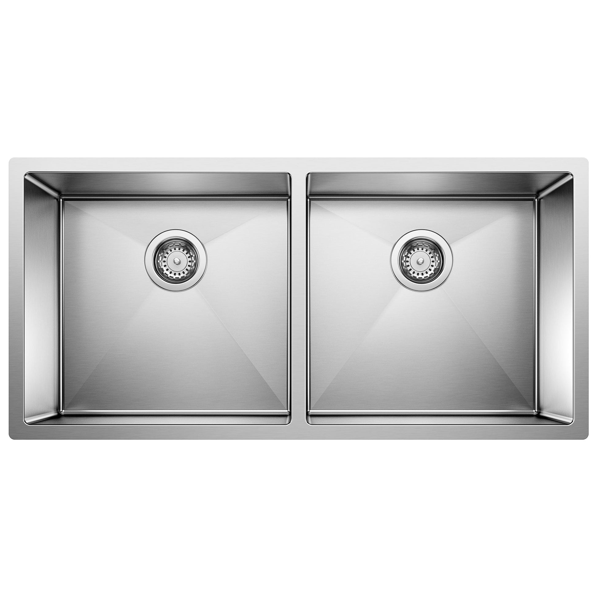 BLANCO 516219 Precision 16" R10 Equal Double Bowl Kitchen Sink