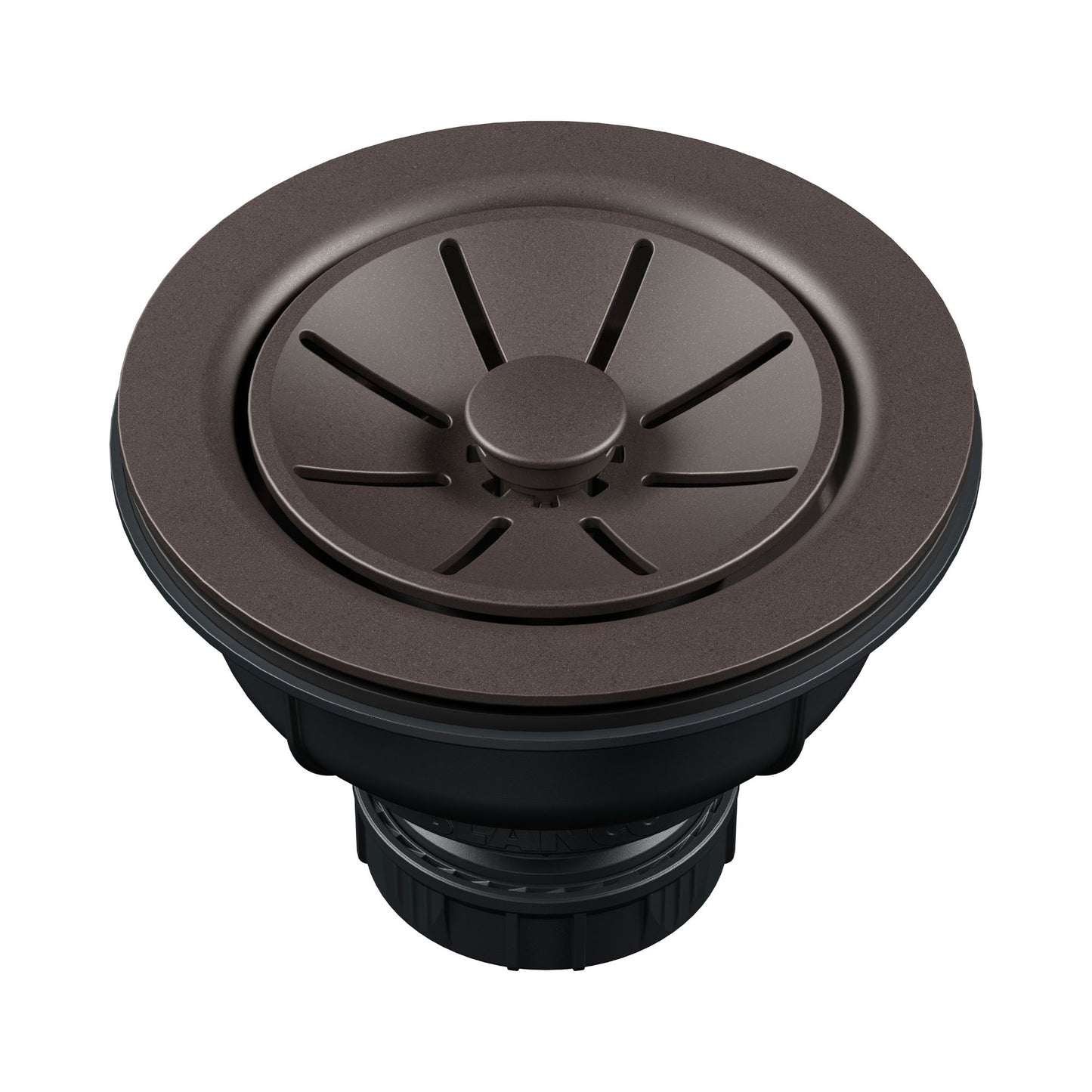 BLANCO Essential Silgranit Color-Matched 3.5" Basket Strainer with Turn-to-Close Design - Café