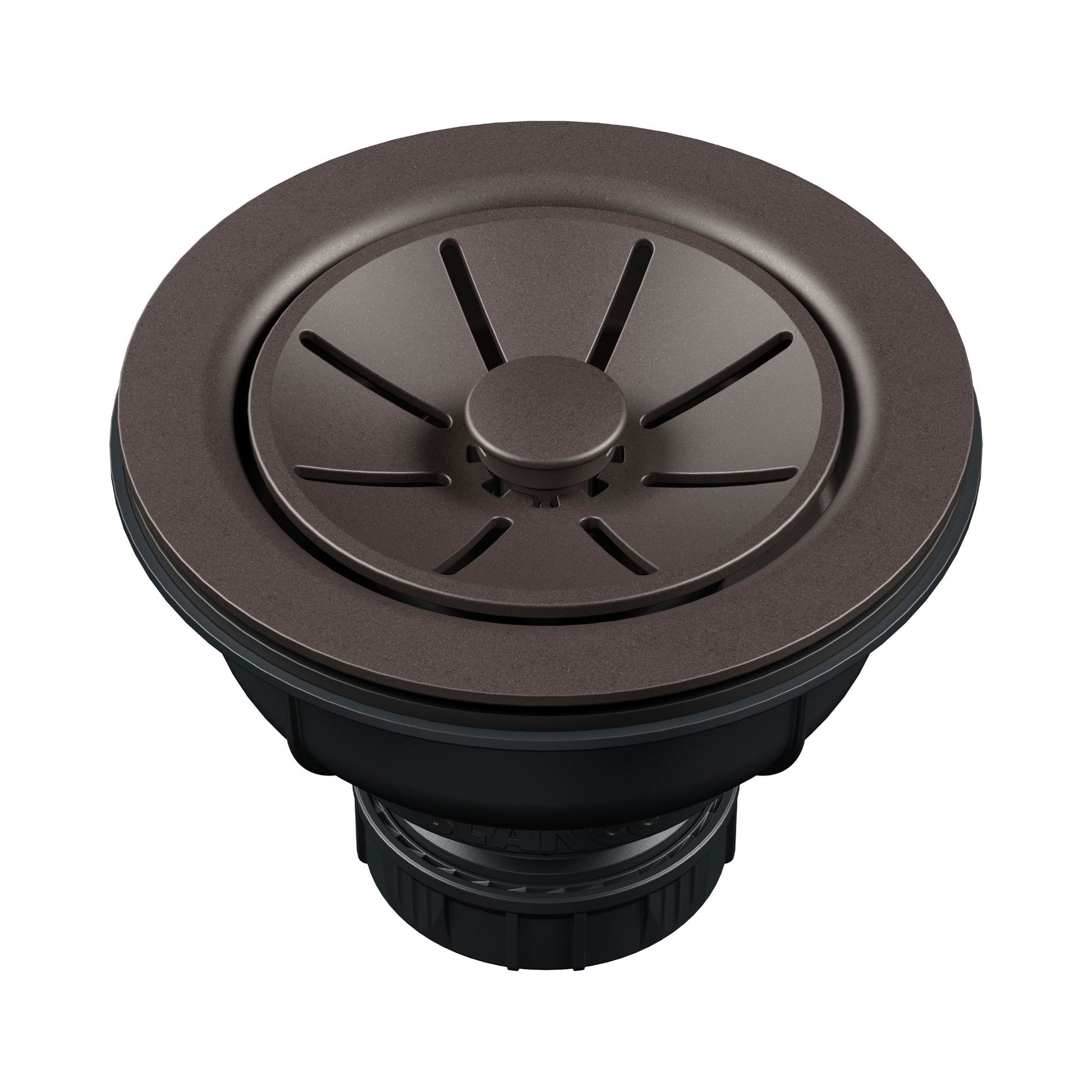 BLANCO Essential Silgranit Color-Matched 3.5" Basket Strainer with Turn-to-Close Design - Café