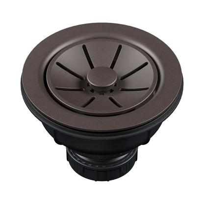 BLANCO Essential Silgranit Color-Matched 3.5" Basket Strainer with Turn-to-Close Design - Café