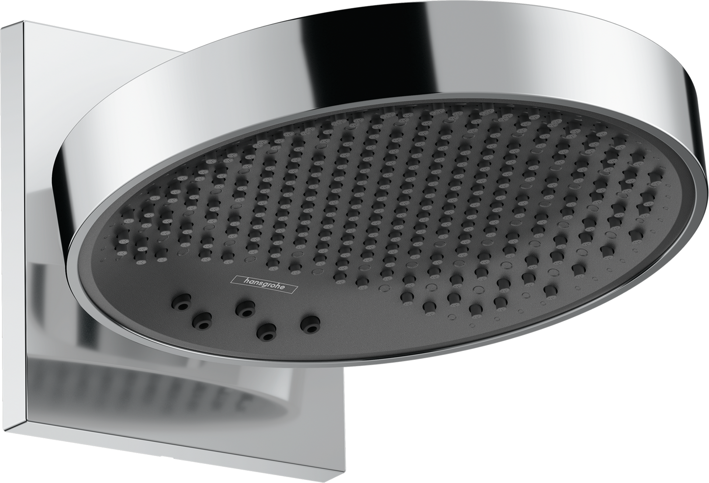hansgrohe Rainfinity Showerhead 250 3-Jet with Wall Connector Trim, 1.75 GPM