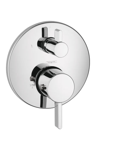 hansgrohe Ecostat Thermostatic Trim S with Volume Control and Diverter