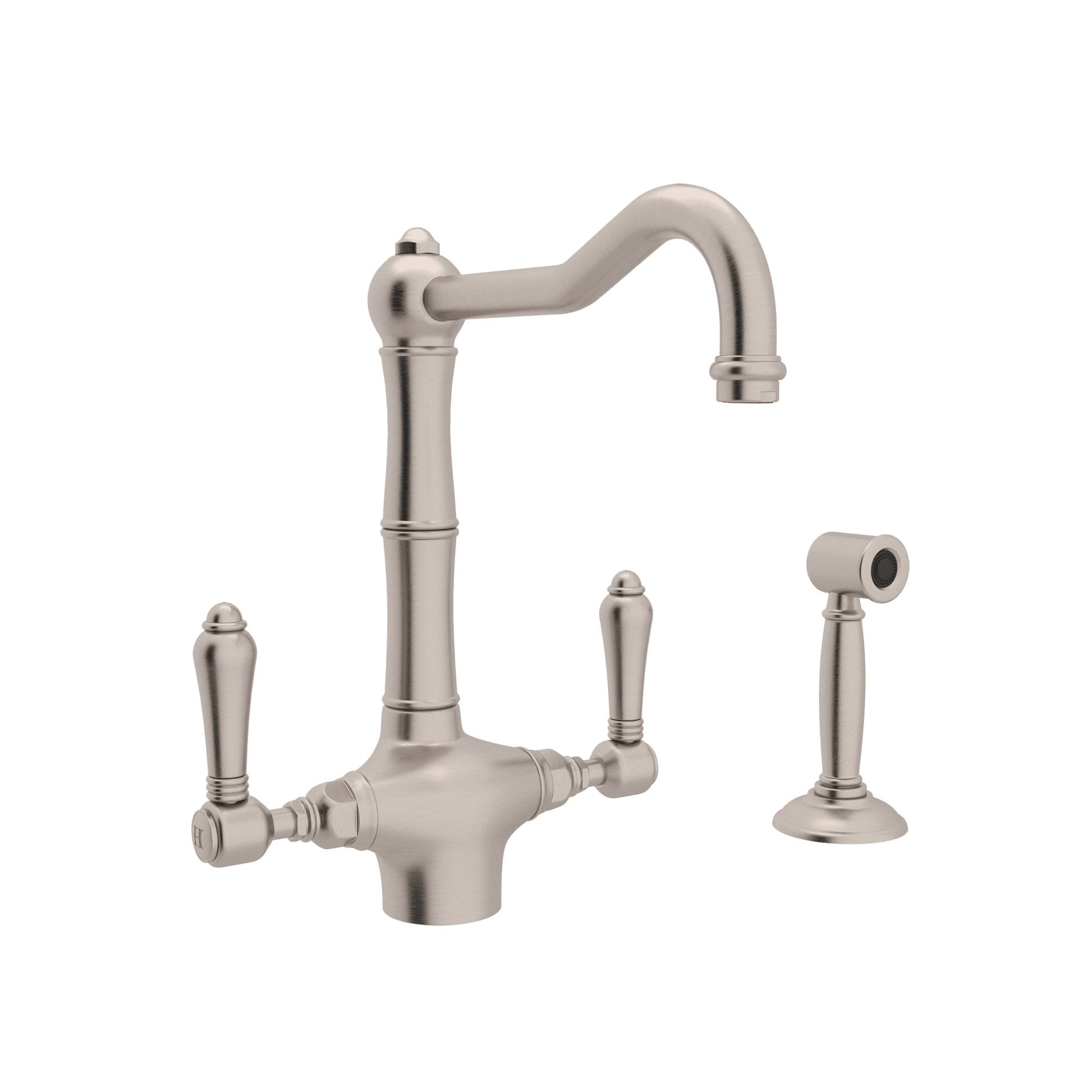 ROHL A1679WS Acqui® Two Handle Kitchen Faucet With Side Spray