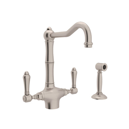 ROHL A1679WS Acqui® Two Handle Kitchen Faucet With Side Spray