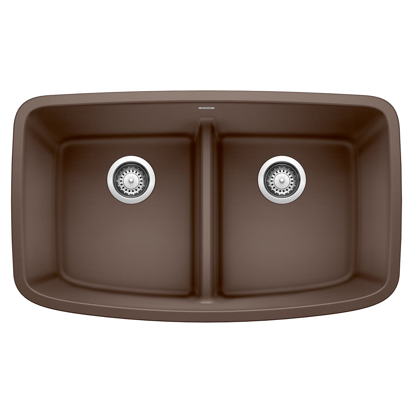 BLANCO 442203 Valea Equal Double Bowl Kitchen Sink with Low Divide - Café