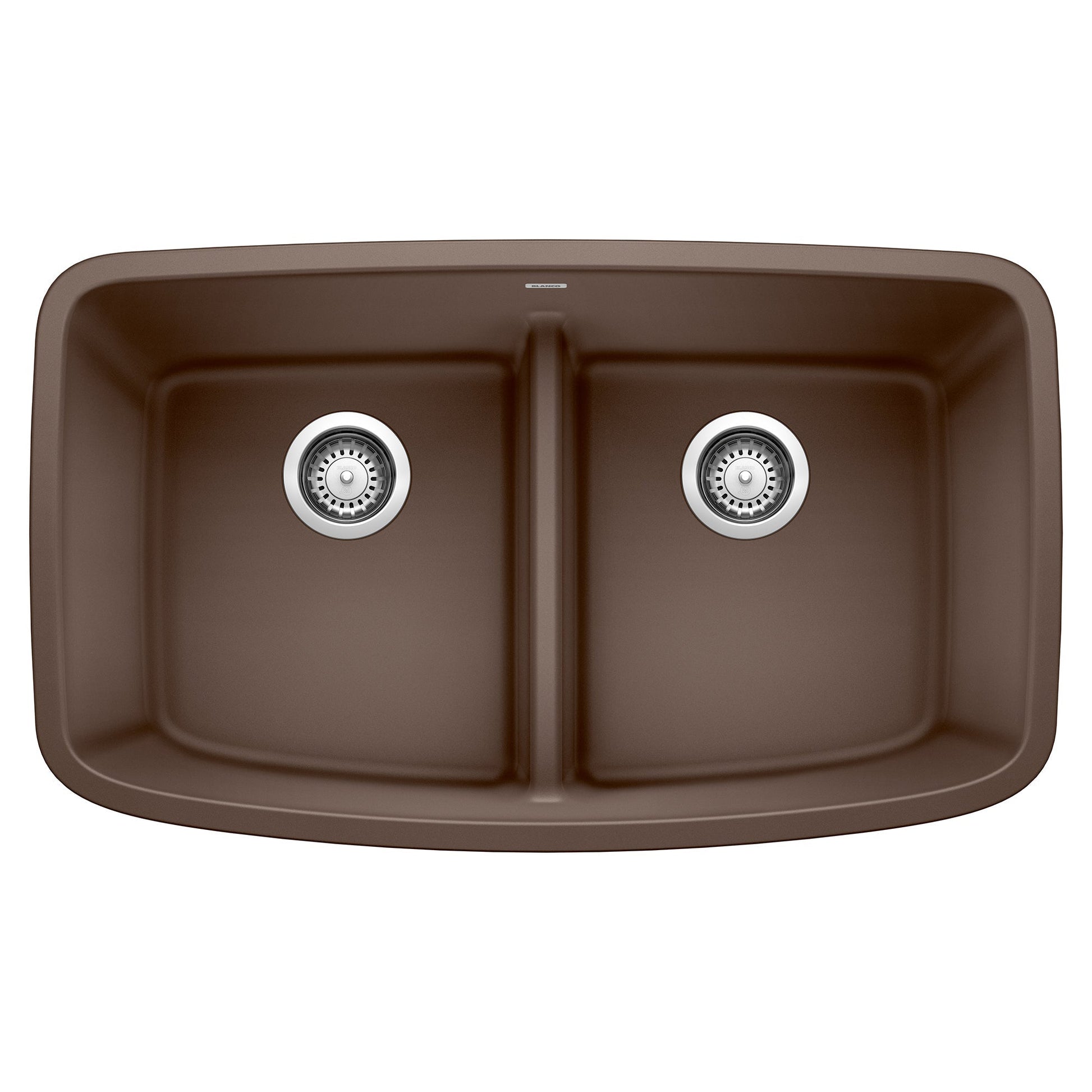 BLANCO 442203 Valea Equal Double Bowl Kitchen Sink with Low Divide - Café
