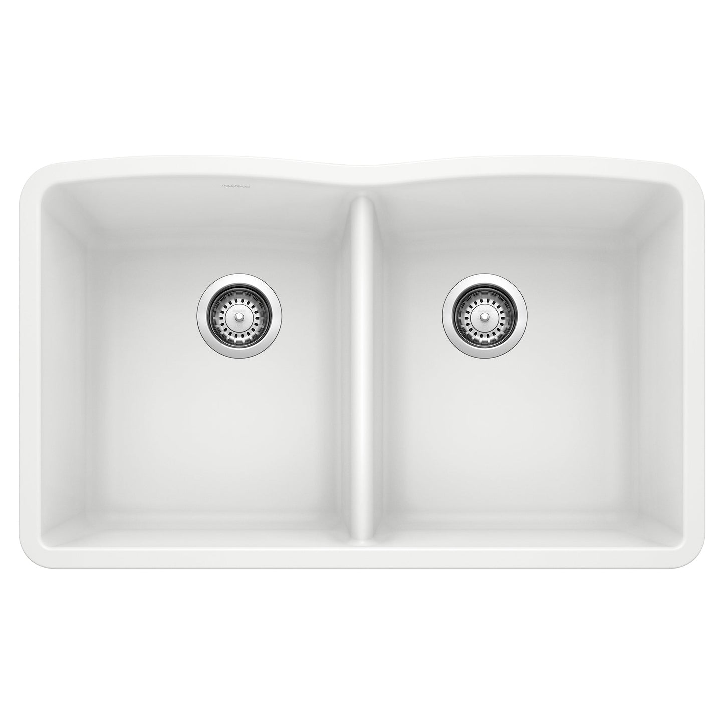 BLANCO 440185 Diamond Equal Double Bowl Kitchen Sink - White