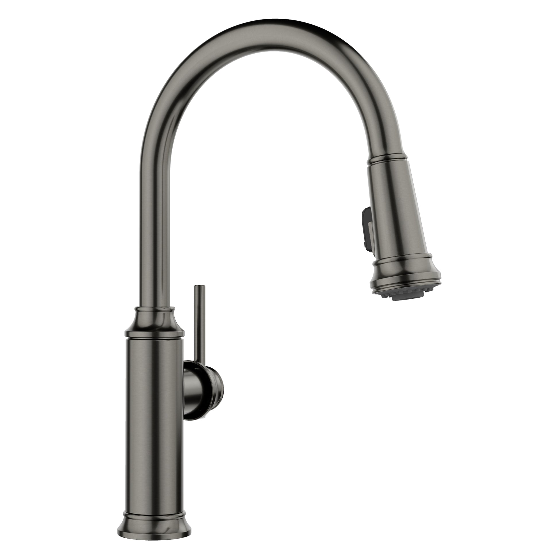 Empressa High Arc Pull-Down Dual-Spray Kitchen Faucet