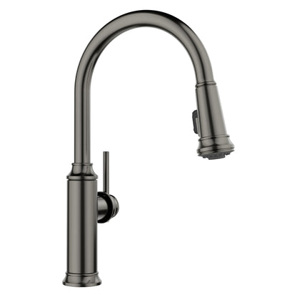 Empressa High Arc Pull-Down Dual-Spray Kitchen Faucet