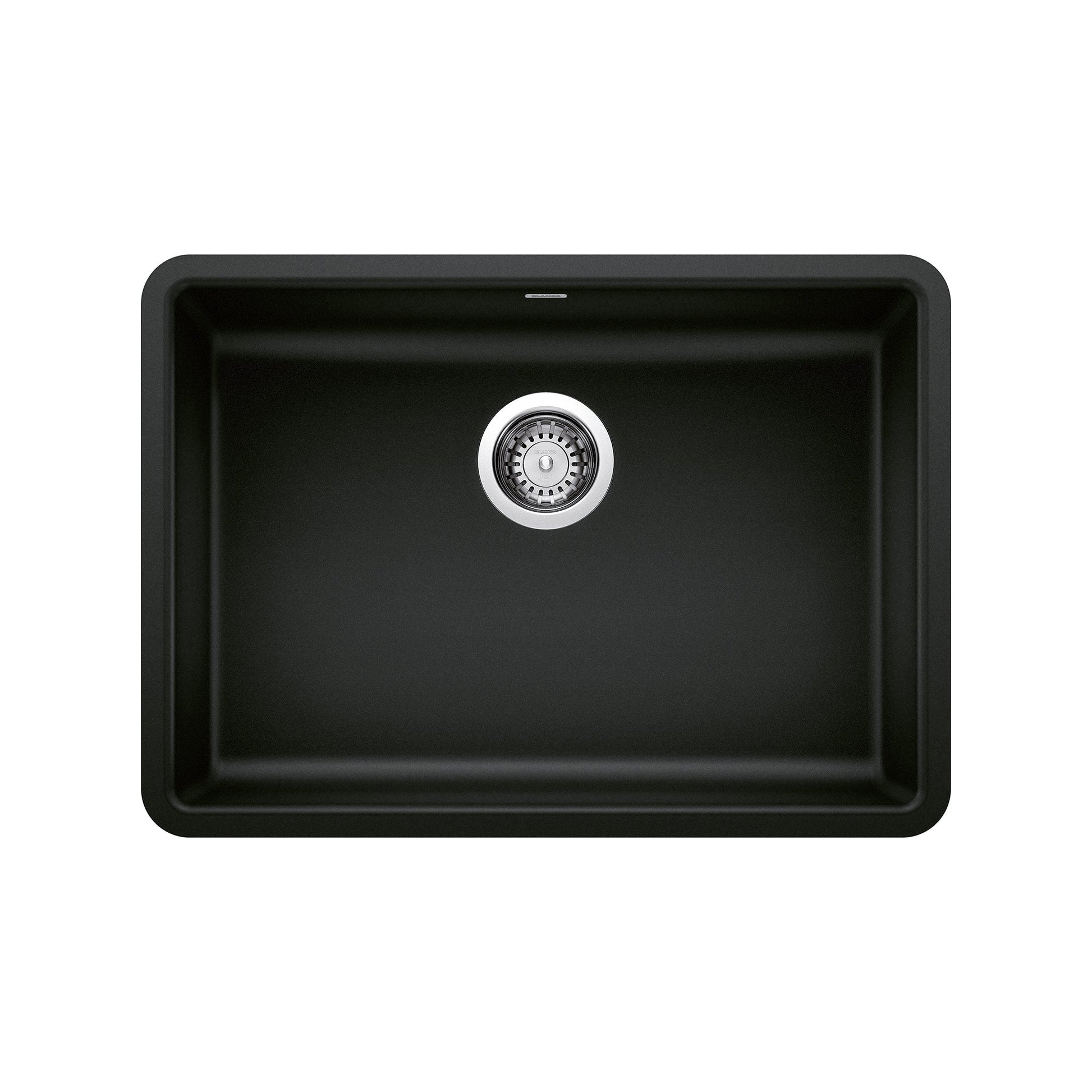 BLANCO 442929 Precis 25" ADA Single Bowl Kitchen Sink - Coal Black