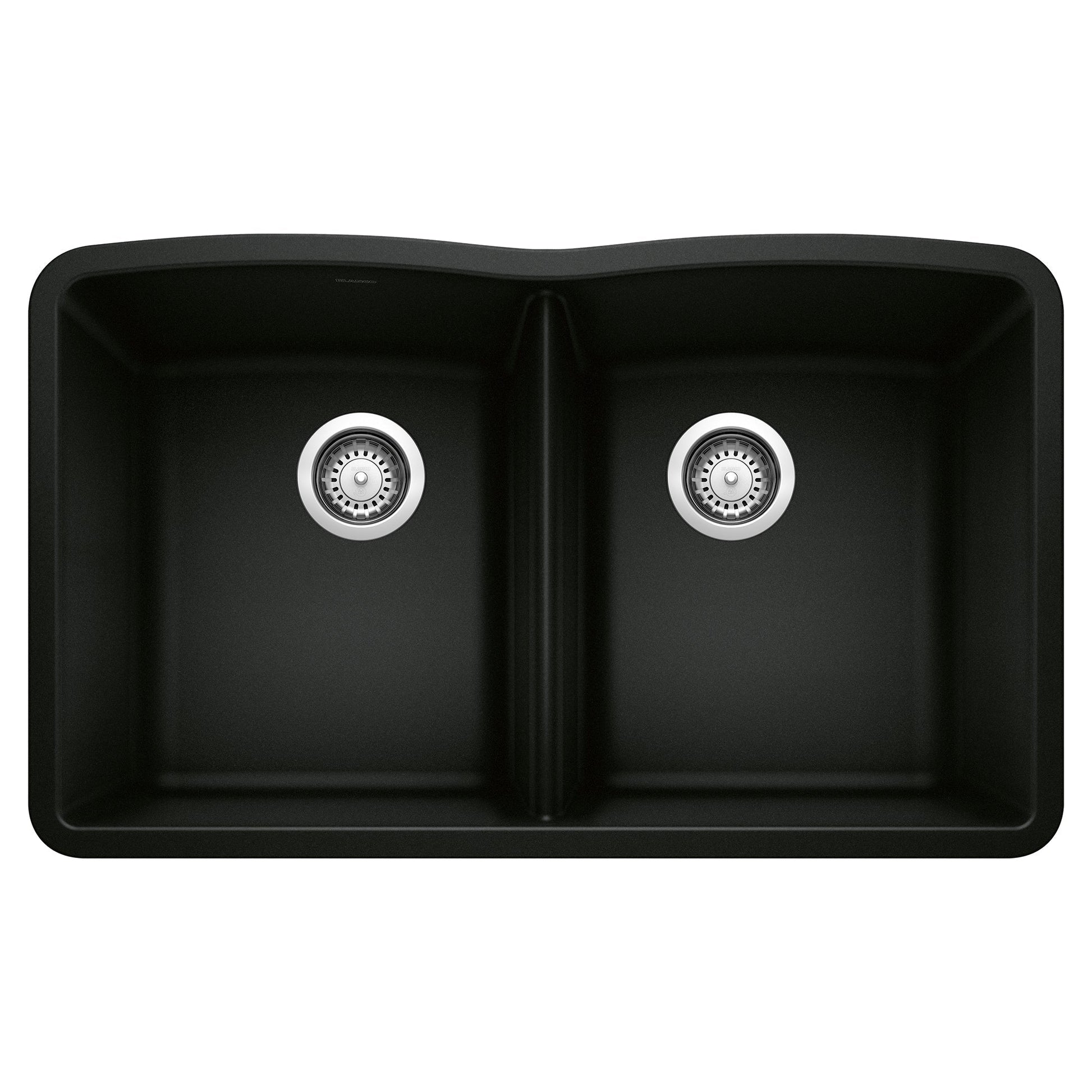 BLANCO 442913 Diamond Equal Double Bowl Kitchen Sink - Coal Black