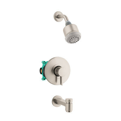 hansgrohe Clubmaster Pressure Balance Tub/Shower Set with Rough, 2.5 GPM