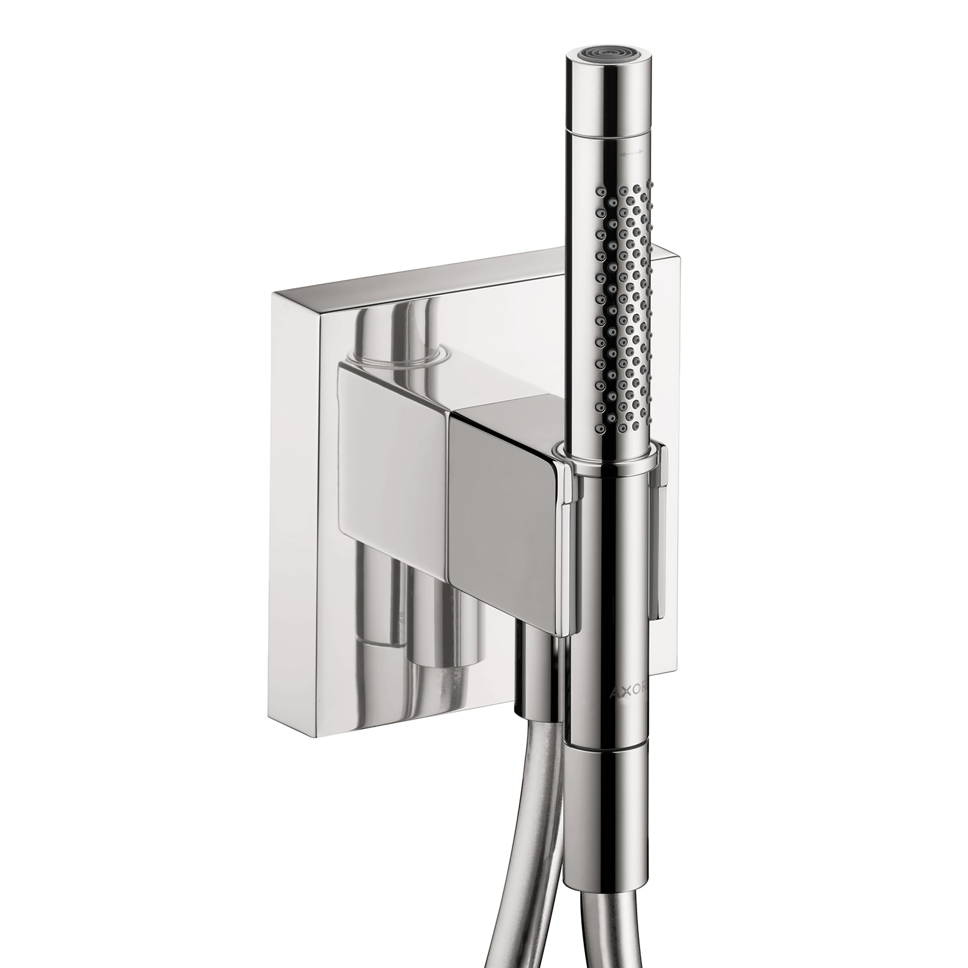 AXOR ShowerSolutions Handshower Holder with Outlet 5" x 5" with Handshower, 1.75 GPM