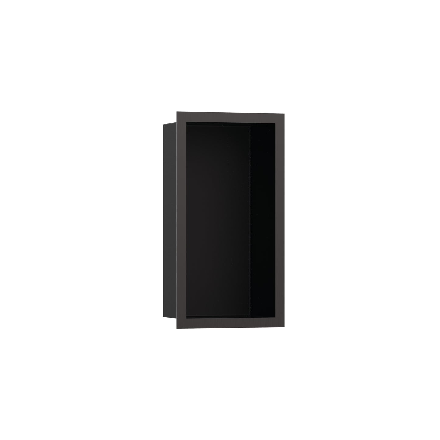 hansgrohe XtraStoris Individual Wall Niche Matte Black with Design Frame 12"x 6"x 4"