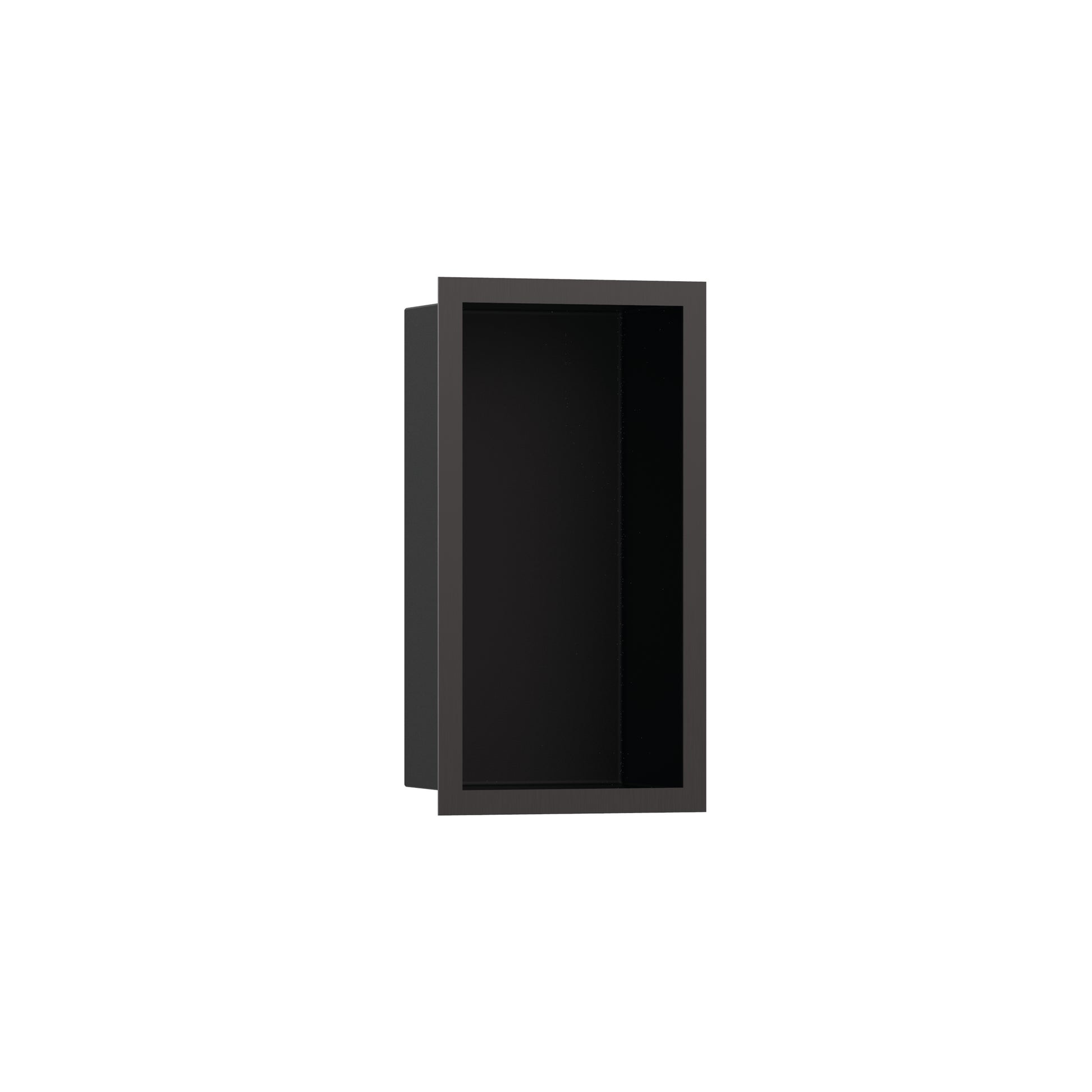 hansgrohe XtraStoris Individual Wall Niche Matte Black with Design Frame 12"x 6"x 4"