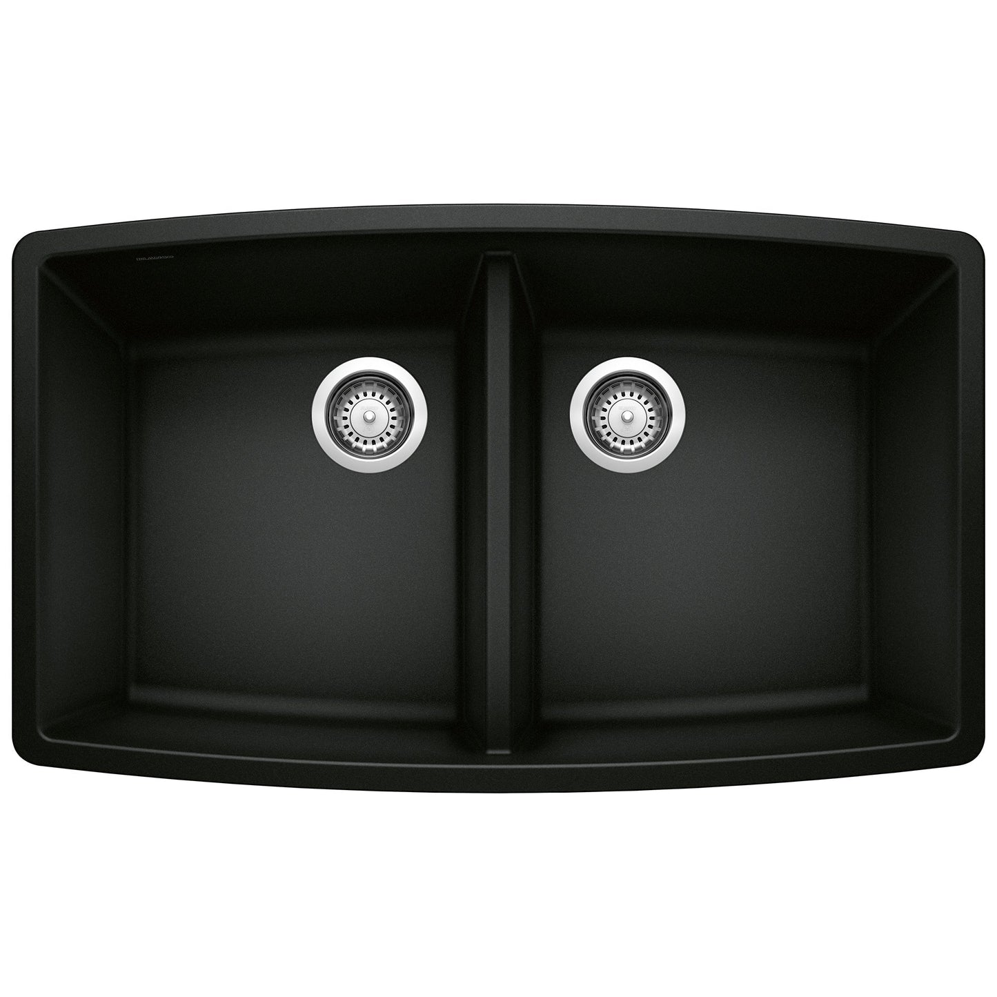 BLANCO 442937 Performa Equal Double Bowl Kitchen Sink - Coal Black