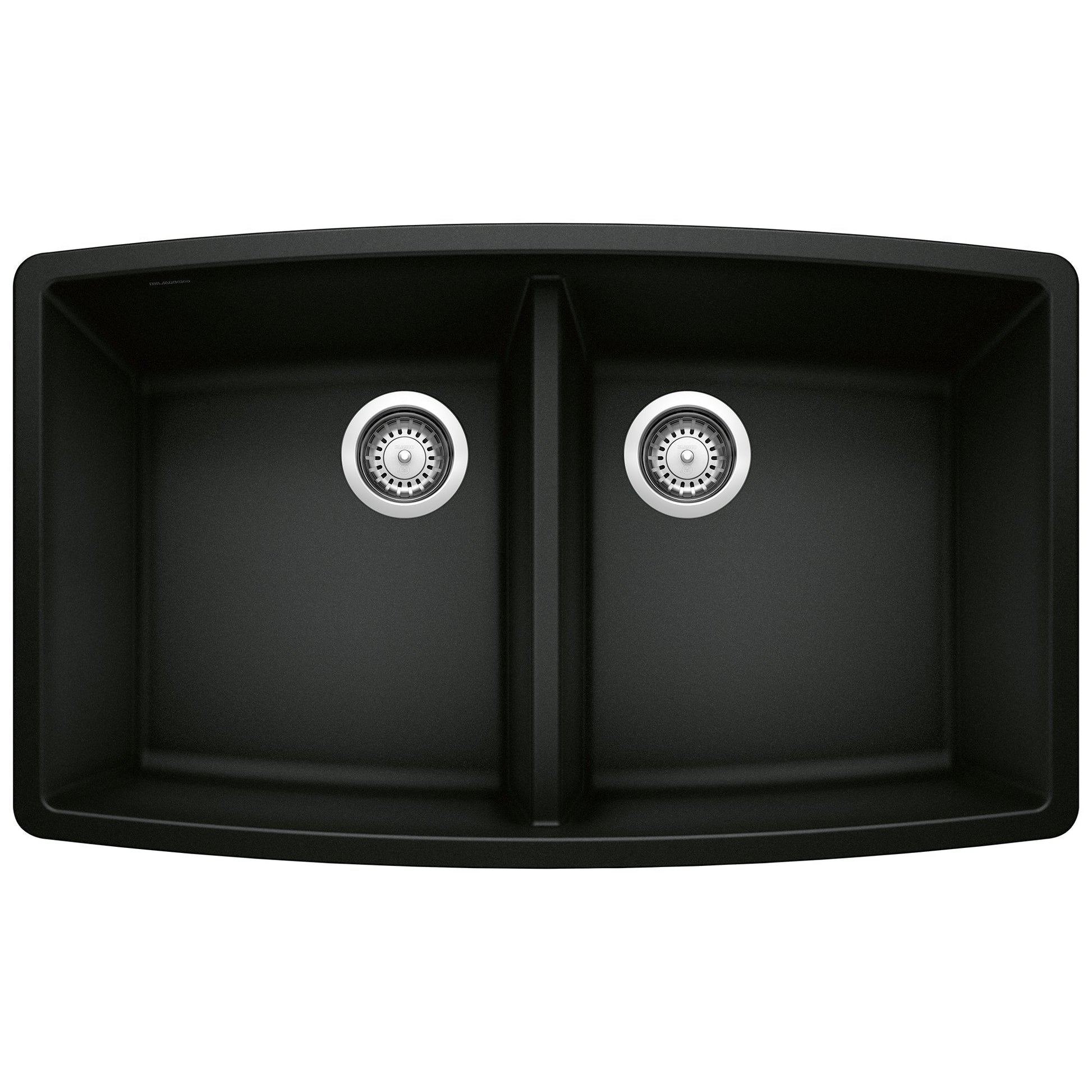 BLANCO 442937 Performa Equal Double Bowl Kitchen Sink - Coal Black