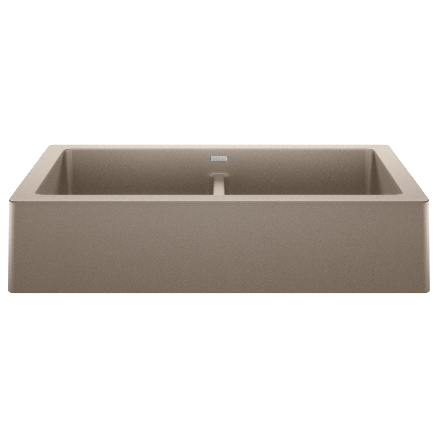 BLANCO 526553 Vintera 33" Equal Double Apron Farmhouse Sink - Truffle