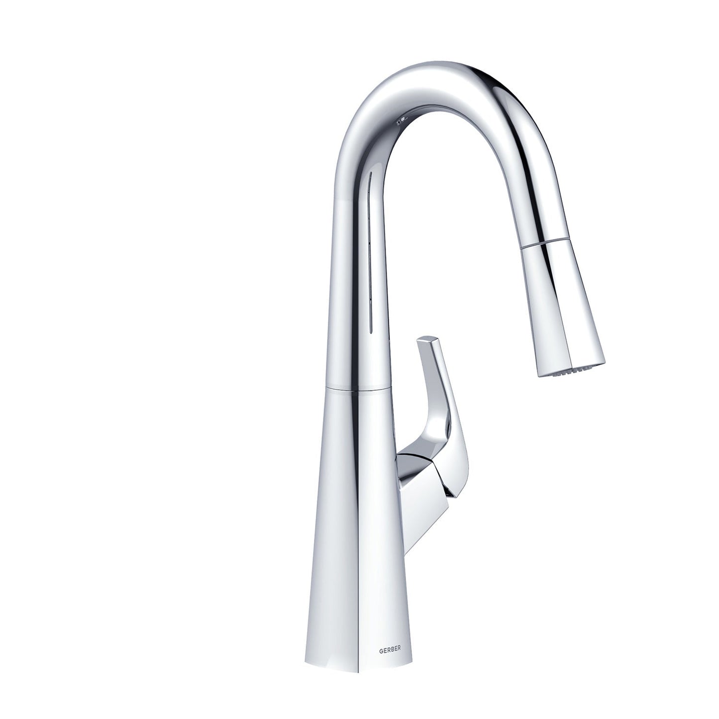 Gerber D150518 Vaughn 1H Pull-Down Prep Faucet 1.75gpm Chrome - Chrome
