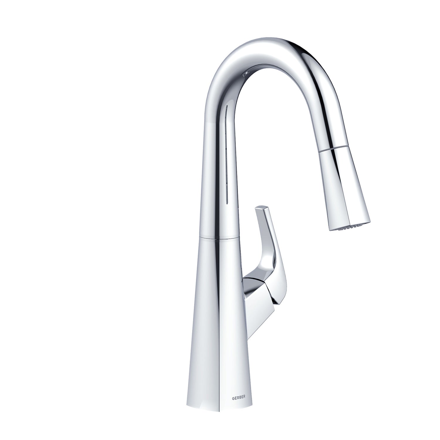 Gerber D150518 Vaughn 1H Pull-Down Prep Faucet 1.75gpm Chrome - Chrome