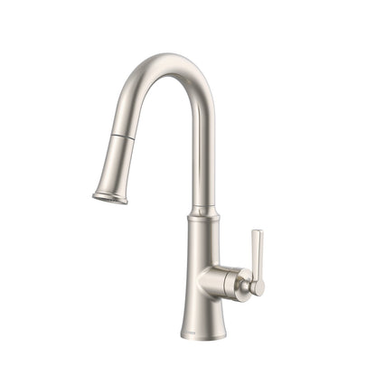 Gerber D150579 Northerly 1H Pull-Down Prep Faucet w/ Snapback 1.75gpm - Stainless Steel