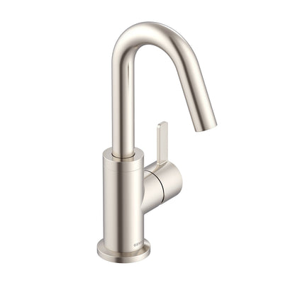 Gerber D222530 Amalfi 1H Lavatory Faucet Single Hole Mount w/ 50/50 Touch Down Drain & Optional Deck Plate Included 1.2gpm Brushed Nickel - Brushed Nickel