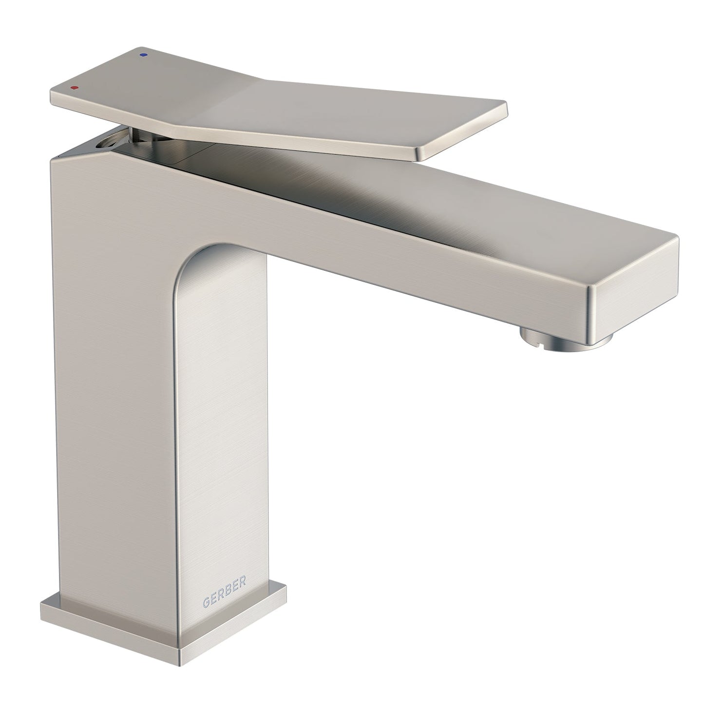 Gerber D225019 Avian 1H Lavatory Faucet Single Hole Mount w/ Metal Touch Down Drain 1.2gpm - Brushed Nickel