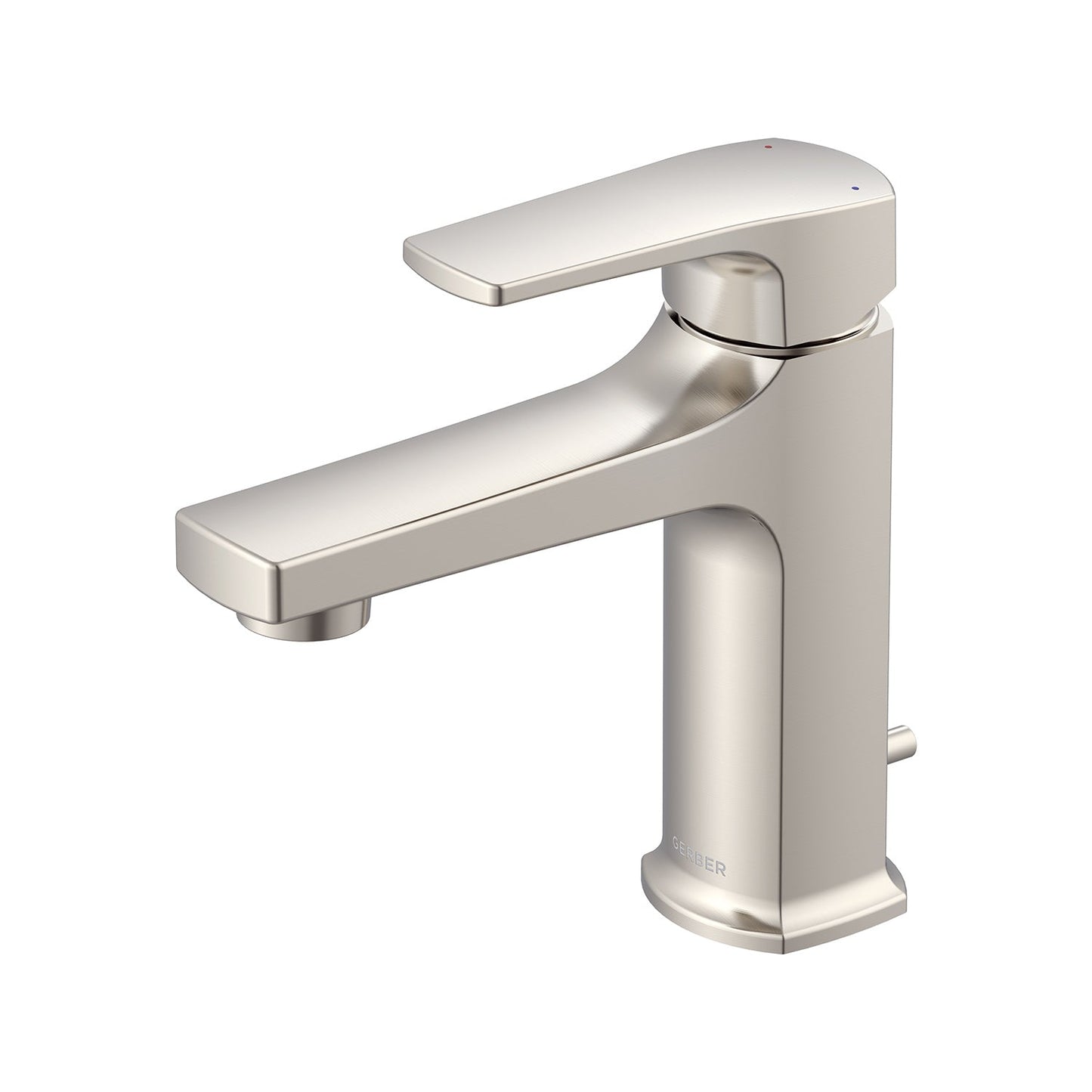 Gerber D225070 Tribune 1H Lavatory Faucet Single Hole Mount w/ 50/50 Pop-Up Drain 1.2gpm - Brushed Nickel