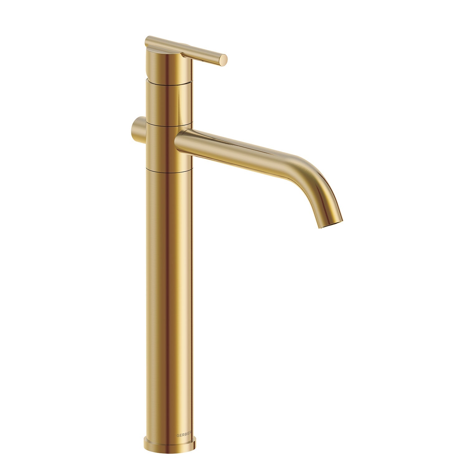 Gerber D225158 Parma 1H Vessel Filler Single Hole Mount w/ Metal Grid Strainer 1.2gpm Brushed Bronze - Brushed Bronze