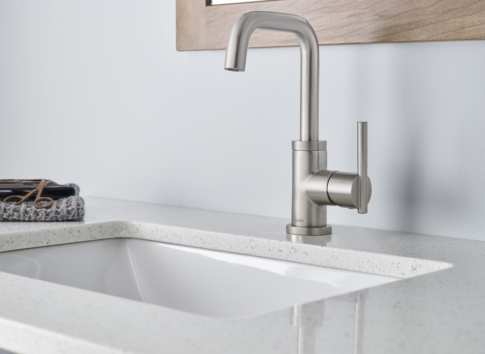 Gerber D230658 Parma 1H Lavatory Faucet w/ Metal Touch Down Drain 1.2gpm - Brushed Nickel