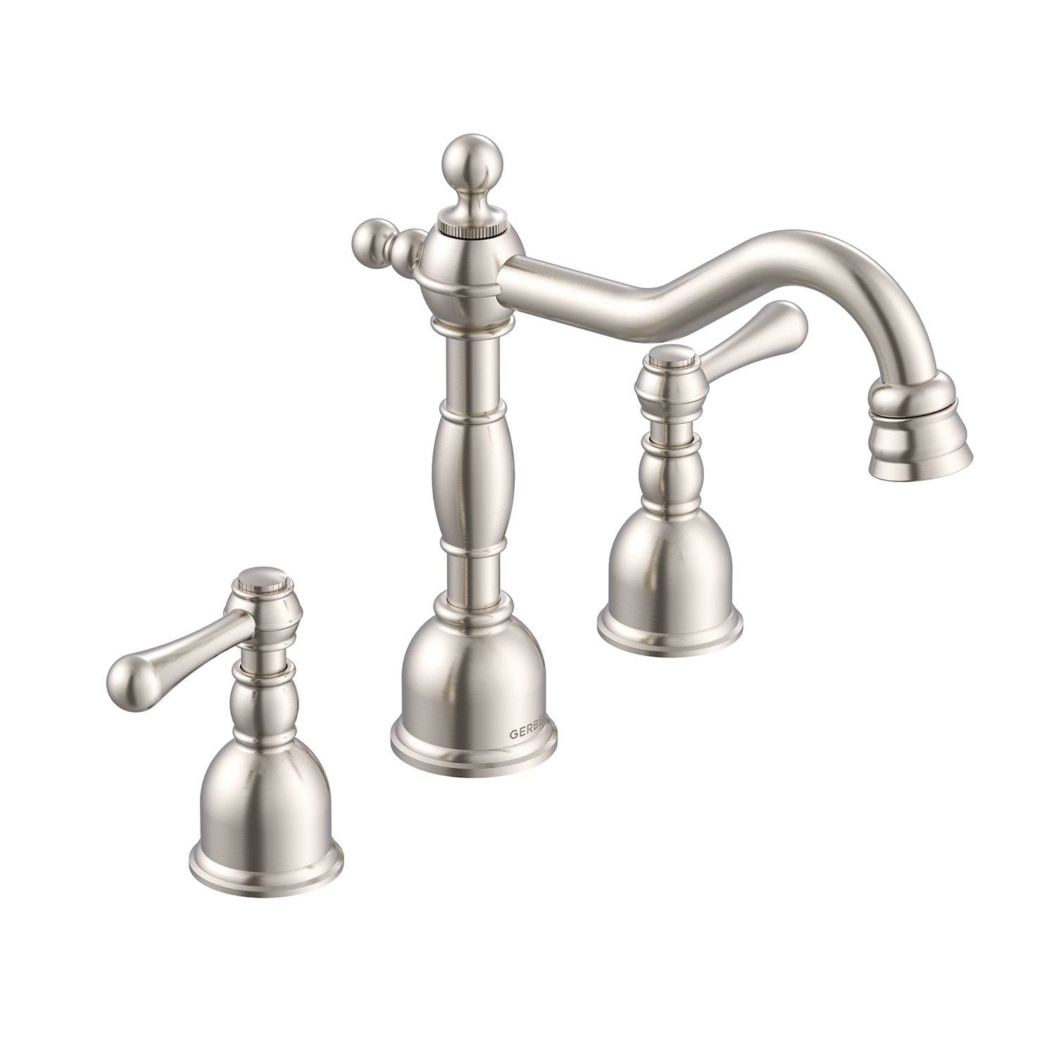 Gerber D303257 Opulence 2H Widespread Lavatory Faucet w/ Metal Touch Down Drain 1.2gpm Brushed Nickel - Brushed Nickel