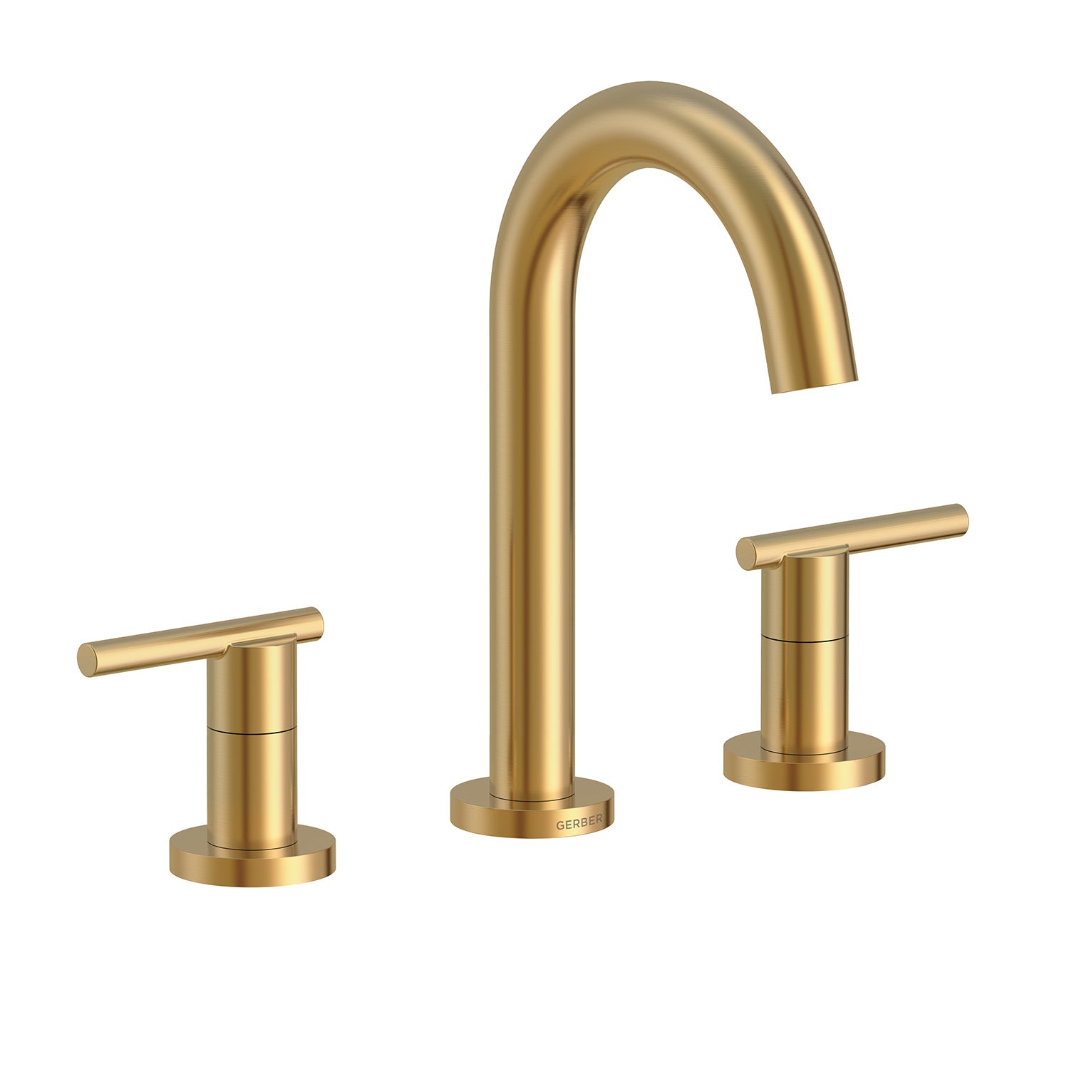 Gerber D303658 Parma Trim Line 2H Widespread Lavatory Faucet w/ Metal Touch Down Drain 1.2gpm - Brushed Bronze