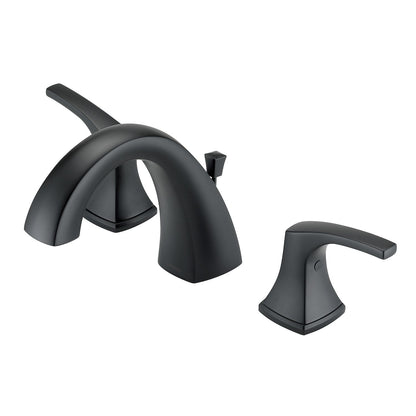 Gerber D304118 Vaughn 2H Widespread Faucet w/ Metal Pop-Up Drain 1.2gpm Satin Black - Satin Black