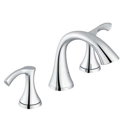 Gerber D304222 Antioch 2H Widespread Lavatory Faucet w/ Metal Touch Down Drain 1.2gpm Chrome - Chrome